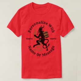 T-shirt personalizado do vermelho de Krampus