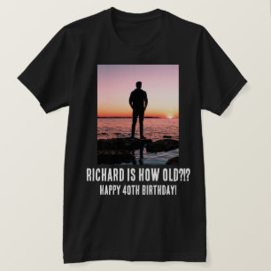 T-Shirt Personalizado Engraçado 40.º Milestone