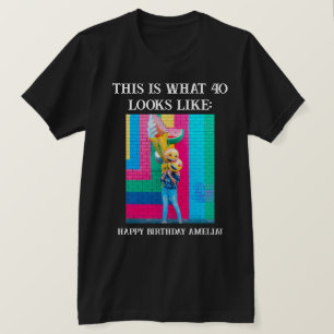 T-Shirt Personalizado Engraçado 40.º Milestone