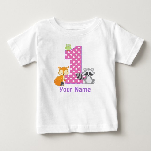 T-shirt personalizado floresta do primeiro (Frente)