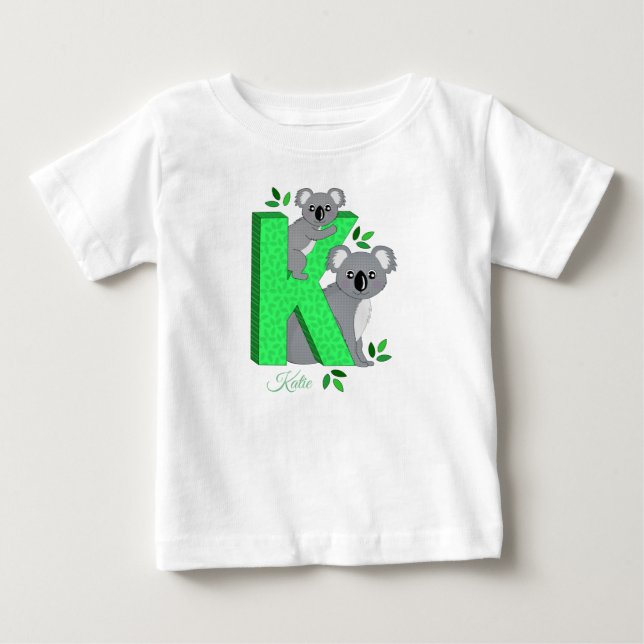 T-shirt personalizado - K para o Koala (Frente)