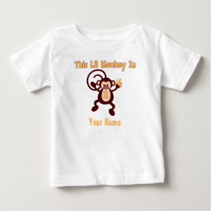 T-shirt personalizado macaco do primeiro