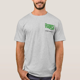 T-shirt personalizado triplicar-se da rua