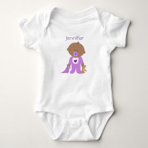 T-shirt Personalizado um T da parte com nome do seu bebê