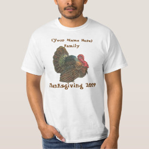 T-shirt personalizados da acção de graças da