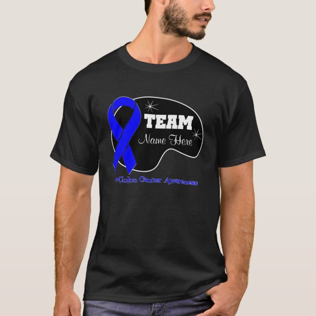 T-shirt Personalizar nome da equipe - Cancer de dois ponto (Frente)