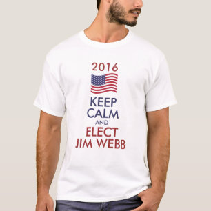 T-shirt Personalizável 2016 Mantenha-Se Calmo E Eleve JIM