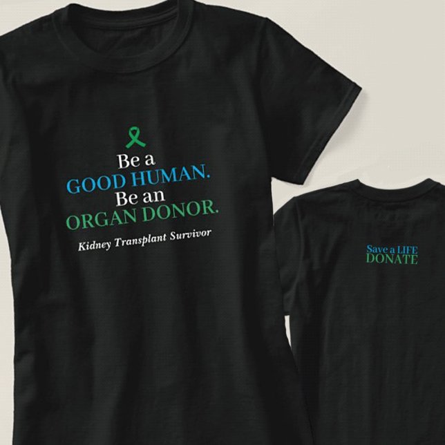 T-Shirt Personalizável de Doação de Órgãos de Tran (Criador carregado)