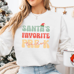 T-Shirt Personalizável de Pré-k Professor de Natal