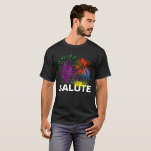 T-shirt Personalizável do Salute Fireworks