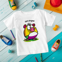 T-Shirt Personalizável Engraçado e Colorido para P