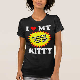 T-shirt PERSONALIZÁVEL Eu Amo Meu Gatinho