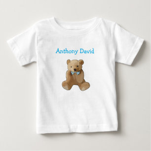 T-shirt Personalize este bebê orgânico bonito T do urso