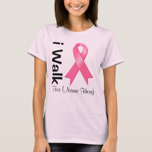 T-shirt Personalize-me andam para a consciência do cancro
