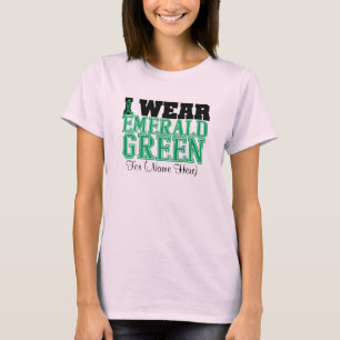T-shirt Personalize-me vestem o câncer de figado do verde