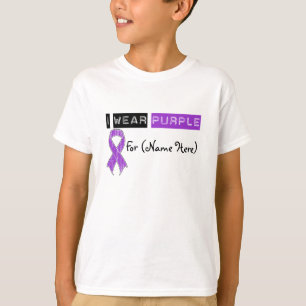 T-shirt Personalize-me vestem o câncer de pâncreas roxo