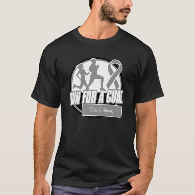 T-shirt Personalize o funcionamento para uma cura - cancro (Frente)