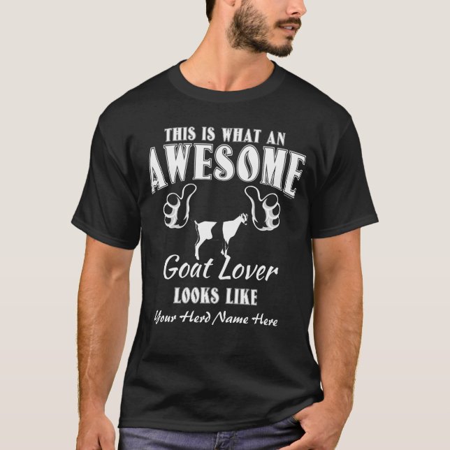 T-shirt PERSONALIZE O Incrível Capim Lover LaMancha Goat (Frente)