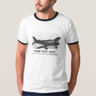 T-shirt Personalize o texto - avião da baixa asa