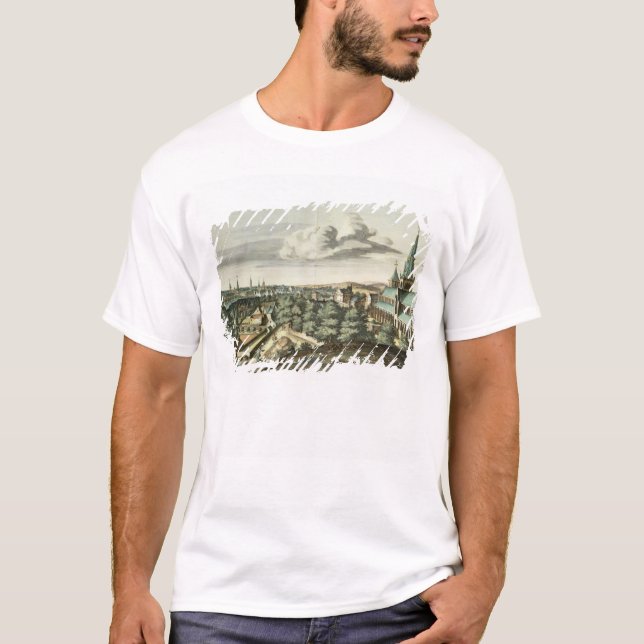 T-shirt Perspectiva da cidade de Glasgow (Frente)