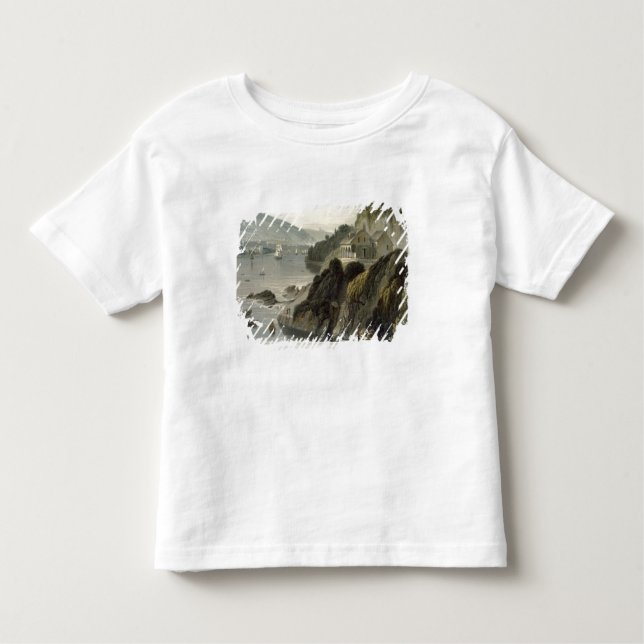 T-shirt Perto de Kingswear, no dardo, Devon, do volume VI (Frente)