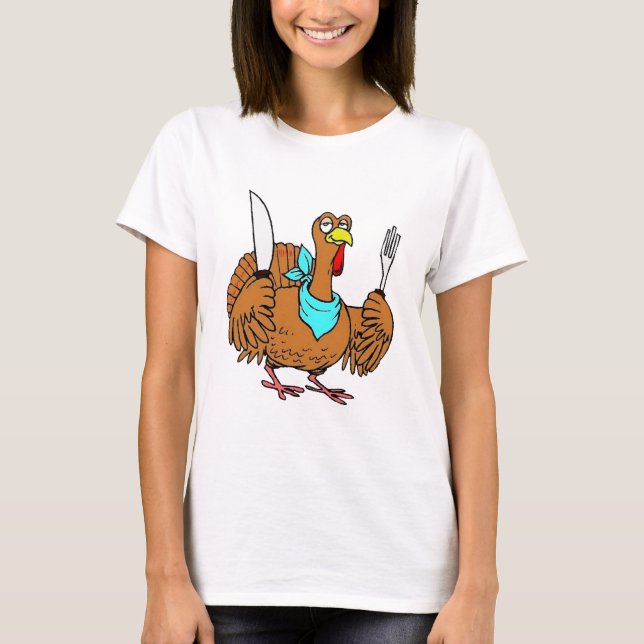 T-shirt Peru de Ação de Graças Divertido (Frente)