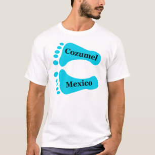 T-shirt Pés desencapados de Cozumel México