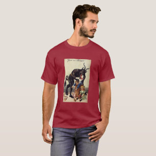 T-shirt Pesadelo Gruss Vom Krampus Natal de 1900