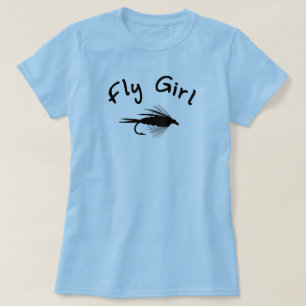 T-SHIRT PESCA COM MOSCA DA MENINA DA MOSCA