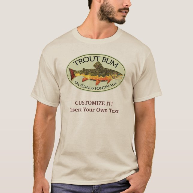 T-shirt Pesca com moscas (Frente)