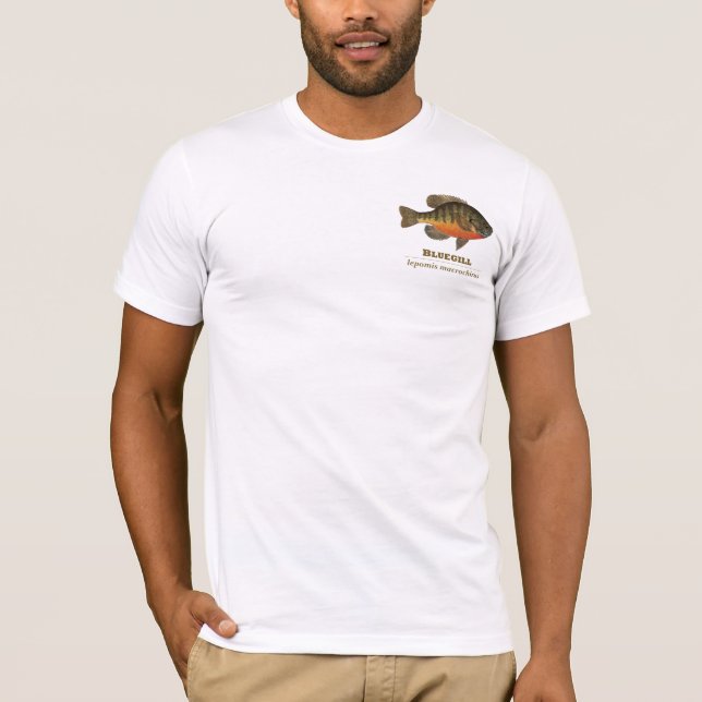 T-shirt Pesca da maré azul (Frente)