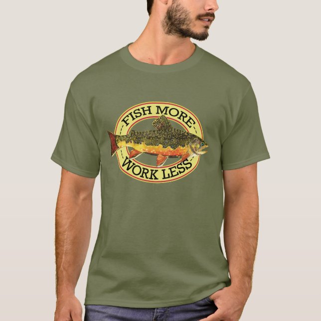 T-shirt Pesca de mosca humorística (Frente)