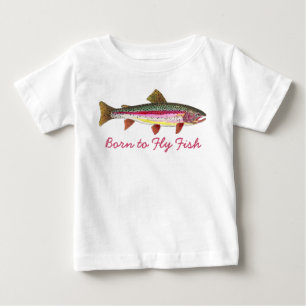 T-shirt Pesca de moscas com Nascer de mosca