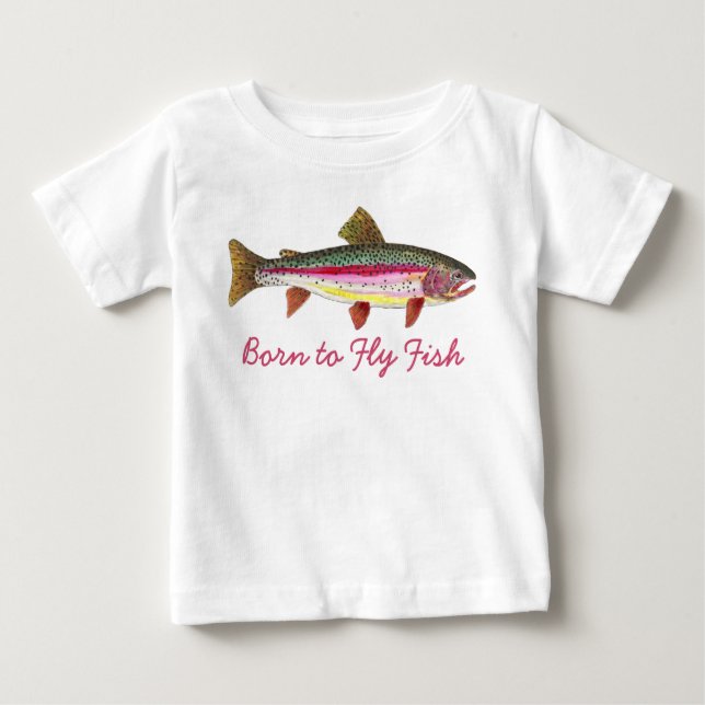 T-shirt Pesca de moscas com Nascer de mosca (Frente)