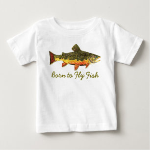 T-shirt Pesca de trutas "Nascer a peixe voador"