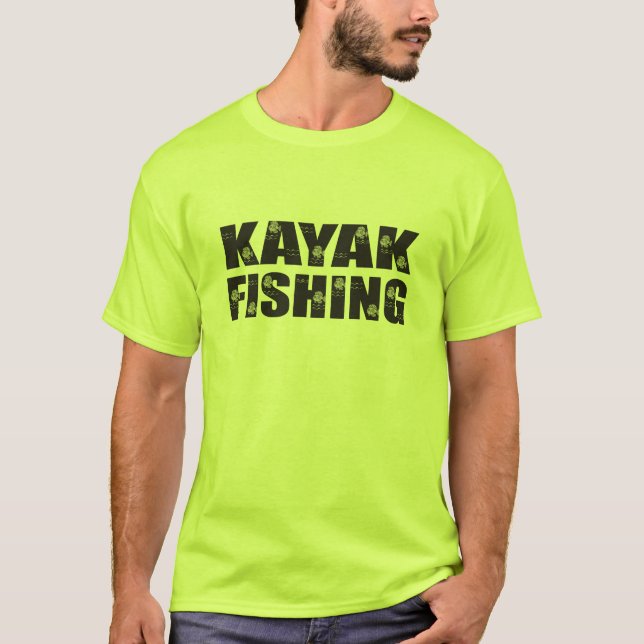 T-shirt Pesca do caiaque (Frente)