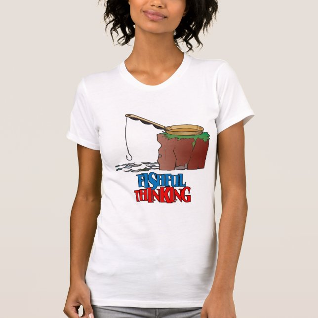 T-shirt Pesca Engraçada E Engraçada (Frente)