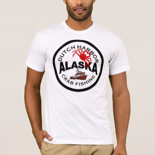 T-shirt Pesca holandesa do caranguejo do porto