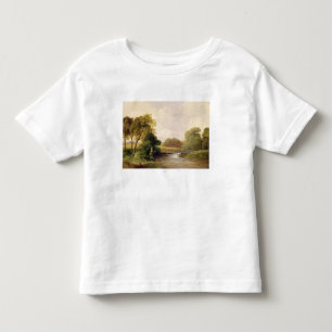 T-shirt Pesca: Jogando um peixe (óleo em canvas)