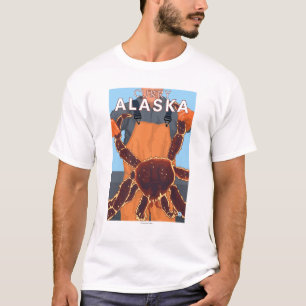T-shirt Pescador do rei caranguejo - caril, Alaska