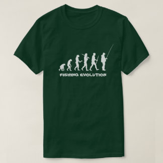 T-shirt Pescador engraçado da evolução da pesca