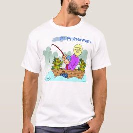 T-shirt Pescador Funny Cartoon