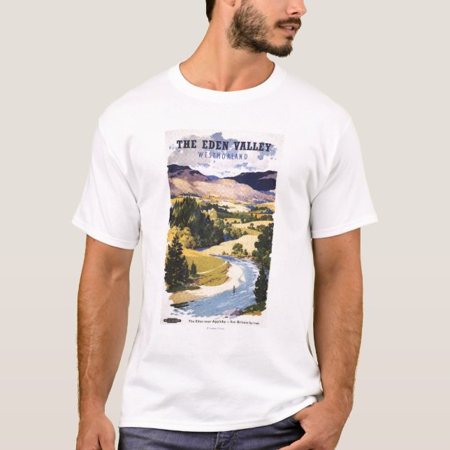 T-shirt Pescador no vale de Eden (Frente)