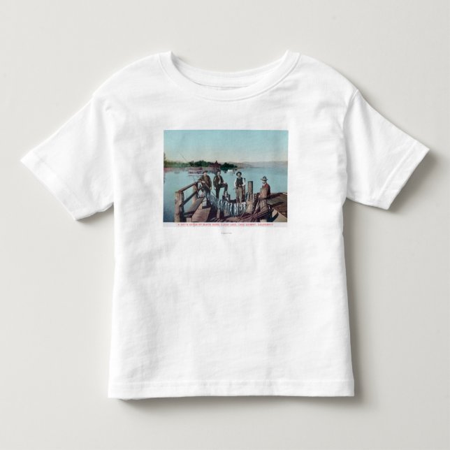 T-shirt Pescadores que mostram a captura do dia (Frente)