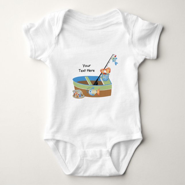 T-shirt Pescando 1 (personalizado) (Frente)
