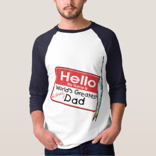 T-shirt Pescar, Olá Meu Nome é