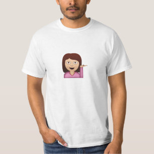 T-shirt Pessoa Emoji do balcão de informações