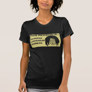 T-SHIRT PESSOAS ASIÁTICAS DO QUESTIONÁRIO DA RAÇA