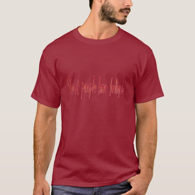 T-shirt Pessoas curtas - obscuridade (Frente)
