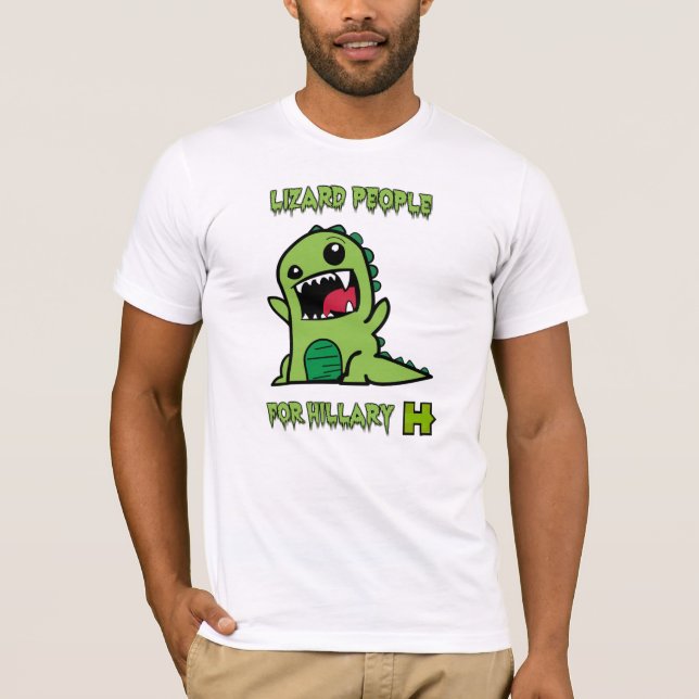 T-shirt Pessoas do lagarto para Hillary (Frente)